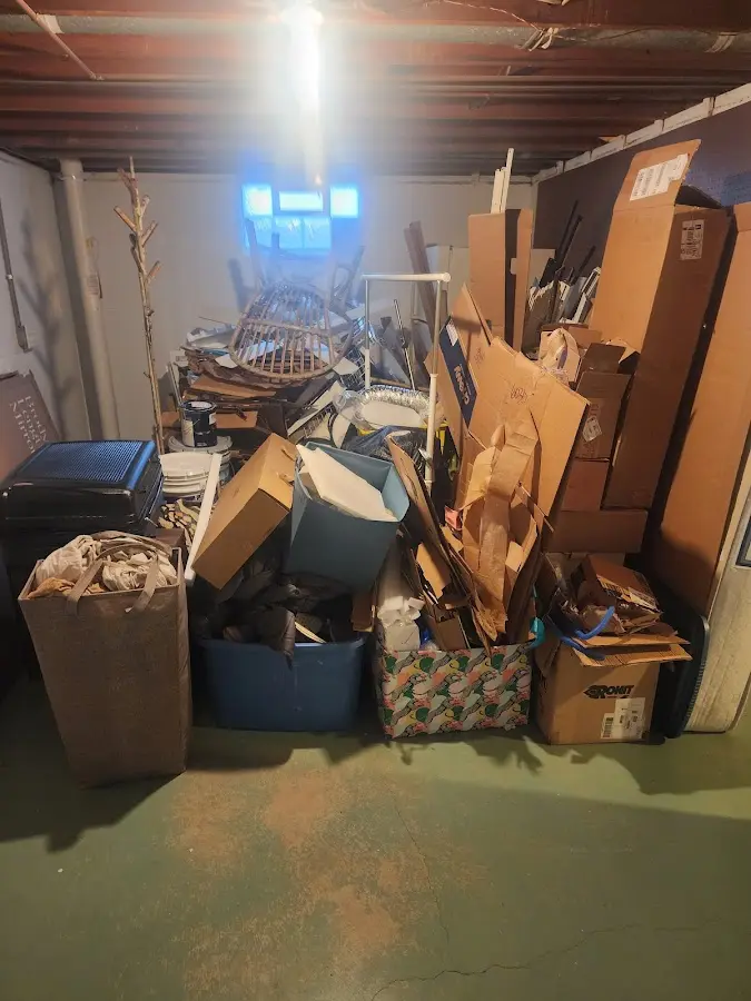 Roll-off dumpster container at job site for Concrete Dumpster Rental in Maryville